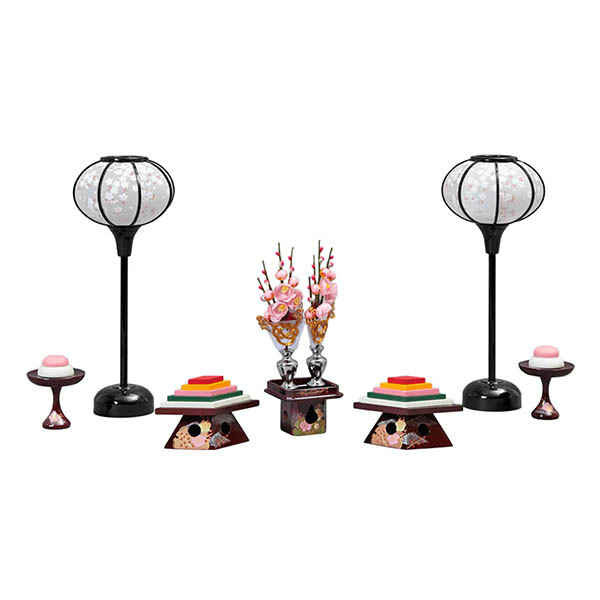 久月　 雛人形　皇雅雛 西陣織金襴 衣裳着 三五親王 芥子官女 五人飾り 収納三段飾り 引き出し式収納箱　詳細画像