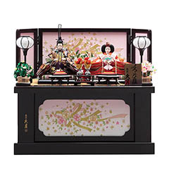 雛人形: 衣裳着 三五親王 収納親王飾り 【D-18】