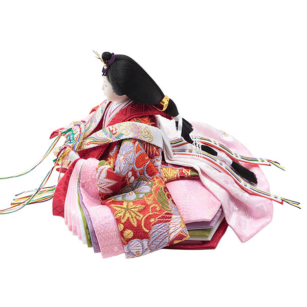 久月　 雛人形　西陣織金襴 衣裳着 三五親王 収納親王飾り　詳細画像