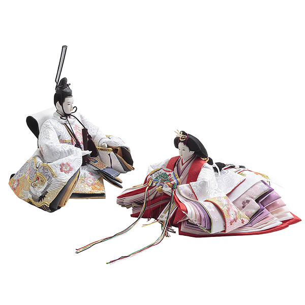 雛人形 久月 飯塚孝作 金駒刺繍 衣裳着 三五親王 平飾り 久月監製 詳細画像 久月 雛人形 飯塚孝作 金駒刺繍 衣裳着 三五親王 平飾り 久月監製 詳細画像