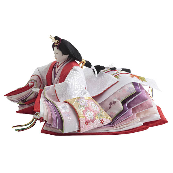 雛人形 久月 飯塚孝作 金駒刺繍 衣裳着 三五親王 平飾り 久月監製 詳細画像 久月 雛人形 飯塚孝作 金駒刺繍 衣裳着 三五親王 平飾り 久月監製 詳細画像