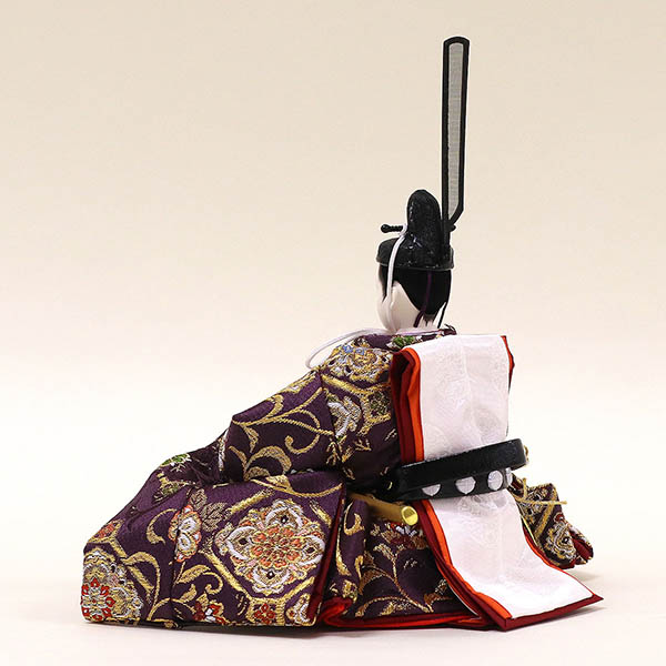 久月　 雛人形　二世光匠作 西陣織金襴 衣裳着 京十一番親王 収納飾り 久月監製　詳細画像