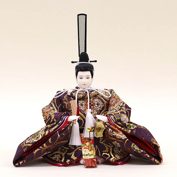 久月　 雛人形　二世光匠作 西陣織金襴 衣裳着 京十一番親王 収納飾り 久月監製　詳細画像