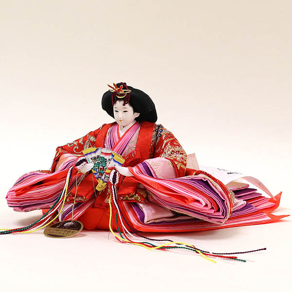 久月　 雛人形　二世光匠作 西陣織金襴 衣裳着 京十一番親王 収納飾り 久月監製　詳細画像