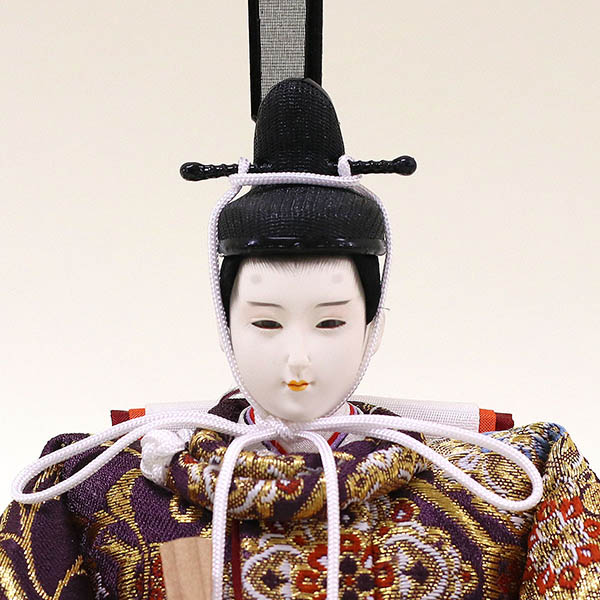 久月　 雛人形　二世光匠作 西陣織金襴 衣裳着 京十一番親王 収納飾り 久月監製　詳細画像