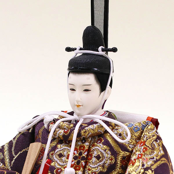 久月　 雛人形　二世光匠作 西陣織金襴 衣裳着 京十一番親王 収納飾り 久月監製　詳細画像