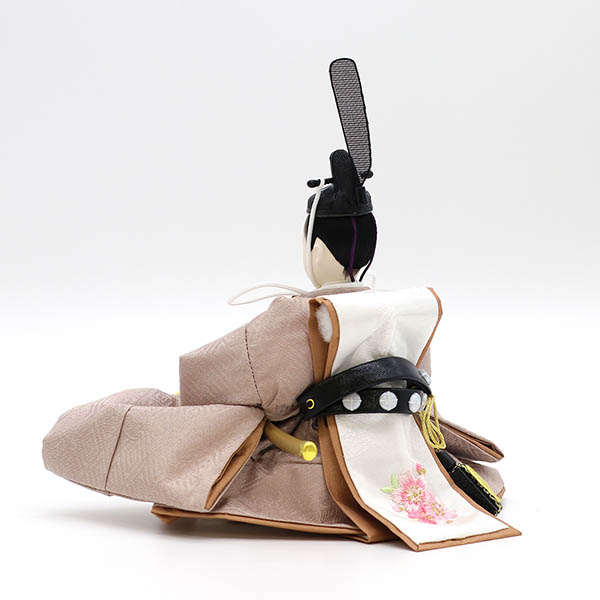 久月　 雛人形　二世光匠作 正絹 衣裳着 京十二番親王 平飾り 白木 木目 久月監製　詳細画像