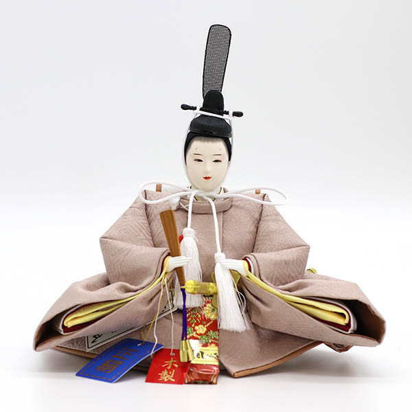 久月　 雛人形　二世光匠作 正絹 衣裳着 京十二番親王 平飾り 白木 木目 久月監製　詳細画像