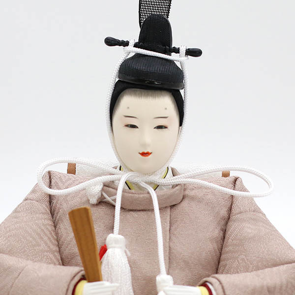 久月　 雛人形　二世光匠作 正絹 衣裳着 京十二番親王 平飾り 白木 木目 久月監製　詳細画像