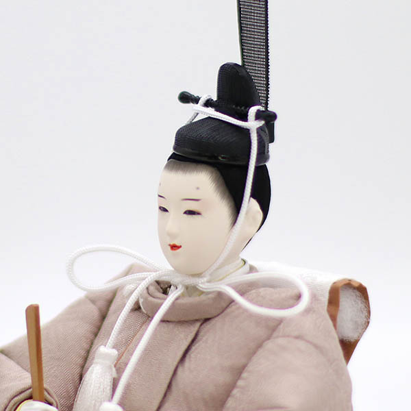 久月　 雛人形　二世光匠作 正絹 衣裳着 京十二番親王 平飾り 白木 木目 久月監製　詳細画像