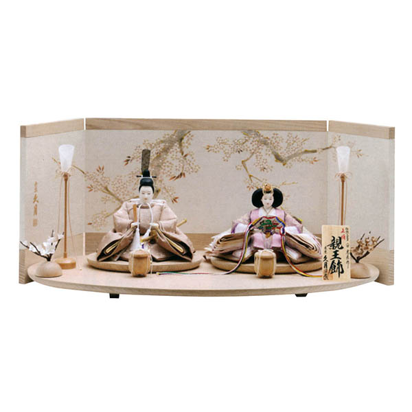 二世光匠作 正絹 衣裳着 京十二番親王 白木 木目 久月監製 【D-34】