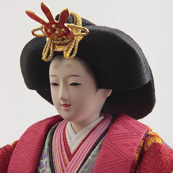 久月　 雛人形　藤佳作 衣裳着 京十二番親王 収納親王飾り 久月監製 竹千筋細工　詳細画像