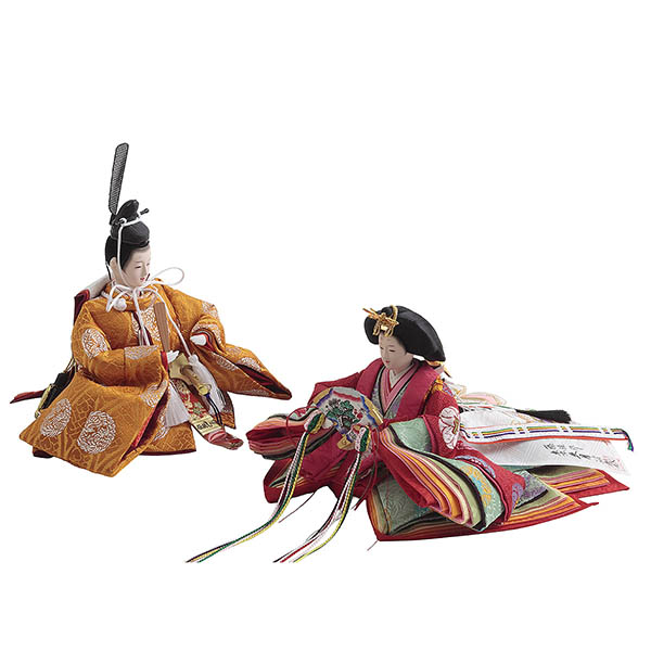 久月　 雛人形　藤佳作 衣裳着 京十二番親王 収納親王飾り 久月監製 竹千筋細工　詳細画像