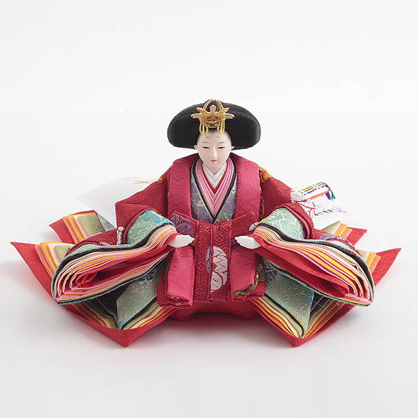 久月　 雛人形　藤佳作 衣裳着 京十二番親王 収納親王飾り 久月監製 竹千筋細工　詳細画像