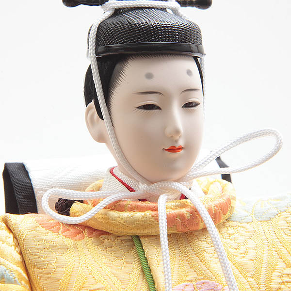 久月　 雛人形　光園作 衣裳着 小三五親王 平飾り 花がすみ 久月監製　詳細画像