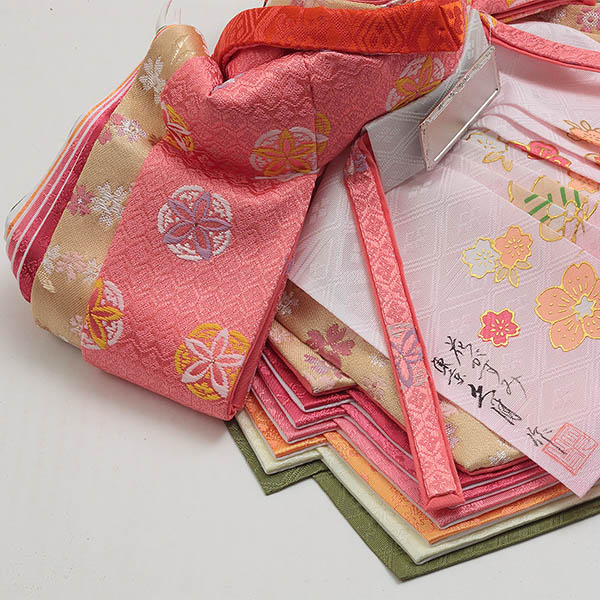 久月　 雛人形　光園作 衣裳着 小三五親王 平飾り 花がすみ 久月監製　詳細画像