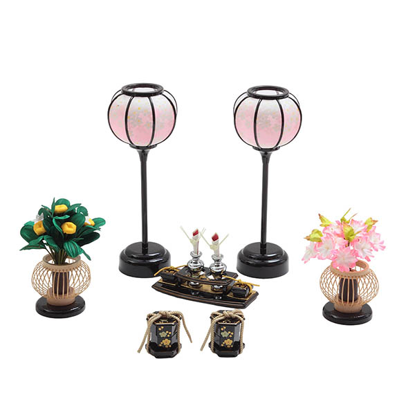 久月　 雛人形　光園作 衣裳着 小三五親王 平飾り 花がすみ 久月監製　詳細画像