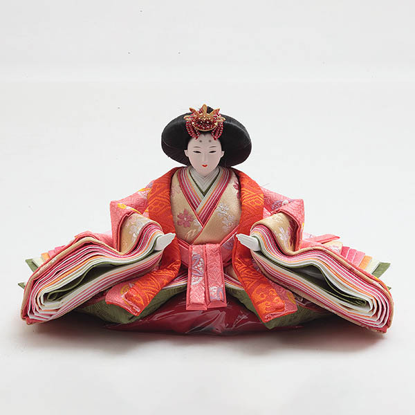 久月　 雛人形　光園作 衣裳着 小三五親王 平飾り 花がすみ 久月監製　詳細画像