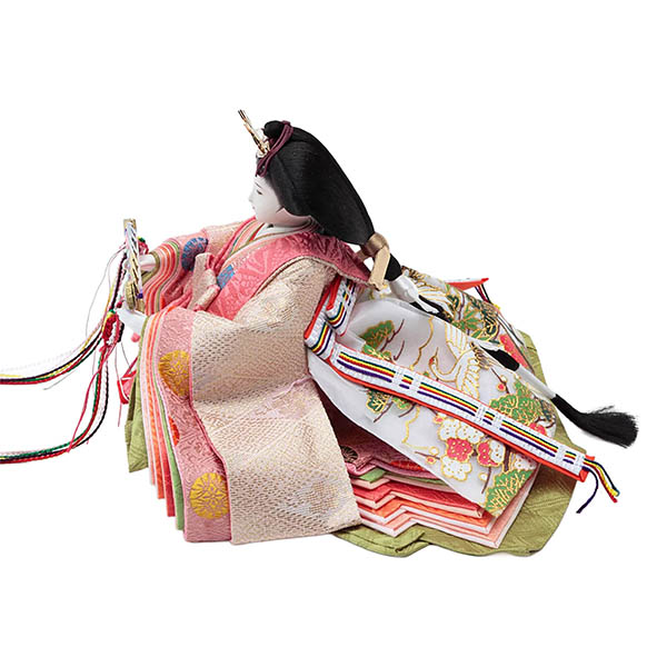 雛人形 久月 横山薫作 正絹 衣裳着 芥子親王 平飾り 白木 木目 飾り台 久月監製 詳細画像 久月 雛人形 横山薫作 正絹 衣裳着 芥子親王 平飾り 白木 木目 飾り台 久月監製 詳細画像