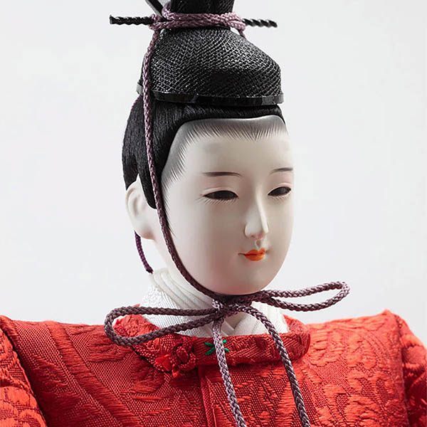 雛人形 久月 清水久遊作 正絹唐織 衣裳着 三五親王 平飾り 久月監製 詳細画像 久月 雛人形 清水久遊作 正絹唐織 衣裳着 三五親王 平飾り 久月監製 詳細画像