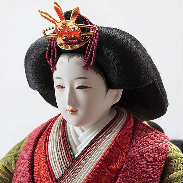 雛人形 久月 清水久遊作 正絹唐織 衣裳着 三五親王 平飾り 久月監製 詳細画像 久月 雛人形 清水久遊作 正絹唐織 衣裳着 三五親王 平飾り 久月監製 詳細画像