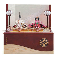 雛人形: 久月作 着付 藤佳 結 春 うらら 衣裳着 京十二番親王 収納親王飾り 【D-5】