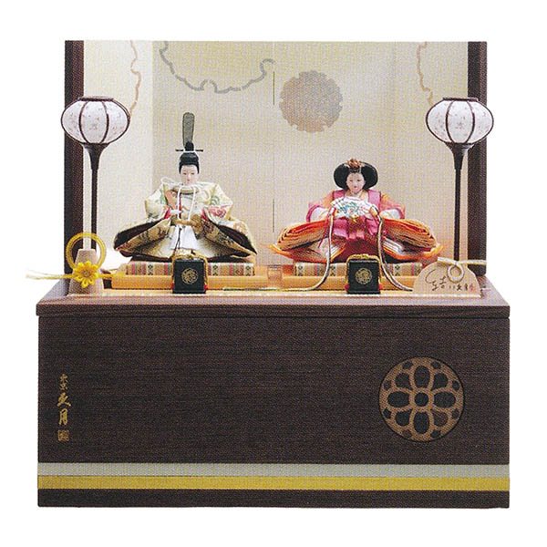 久月作 着付 藤佳 結 冬 風花 衣裳着 京十二番親王 収納親王飾り 【D-8】