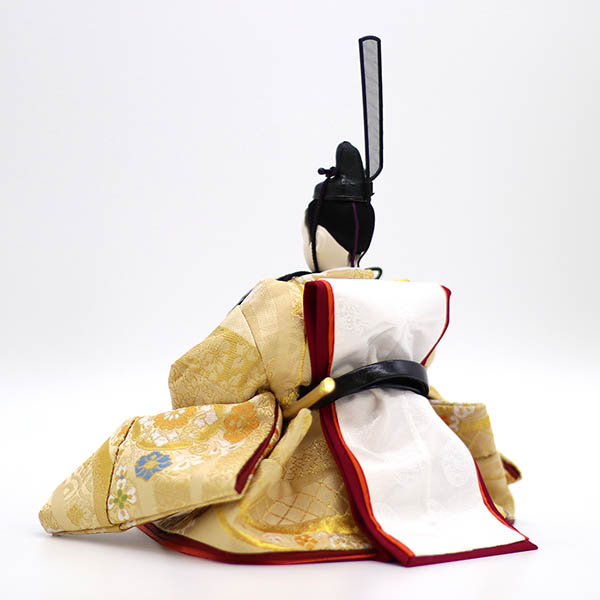 久月　 雛人形　久月作 平安三賢女付 雛の詩 衣裳着 収納三段飾り 京十番親王 芥子官女 五人 駿河古典蒔絵 引き出し式収納箱　詳細画像