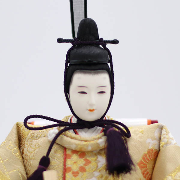 久月　 雛人形　久月作 平安三賢女付 雛の詩 衣裳着 収納三段飾り 京十番親王 芥子官女 五人 駿河古典蒔絵 引き出し式収納箱　詳細画像