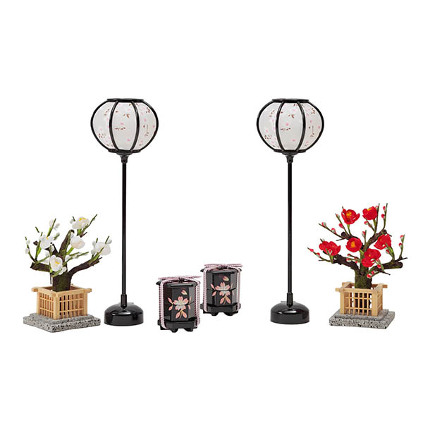 久月　 雛人形　銘木 栃 衣裳着 小芥子親王 収納親王飾り　詳細画像