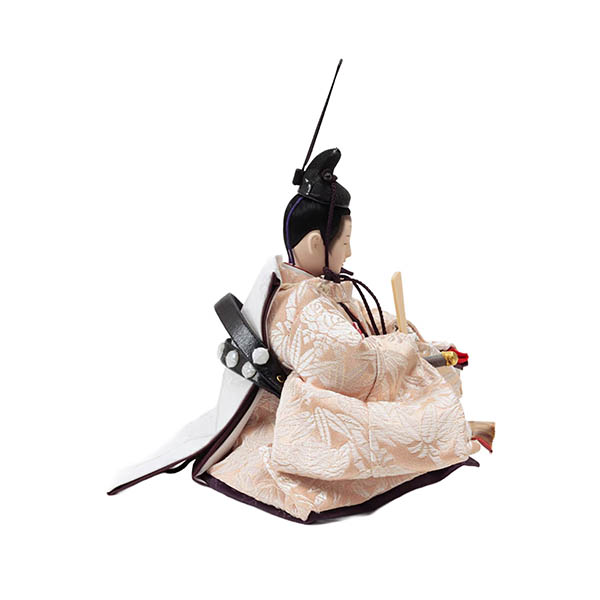 久月　 雛人形　銘木 栃 衣裳着 小芥子親王 収納親王飾り　詳細画像