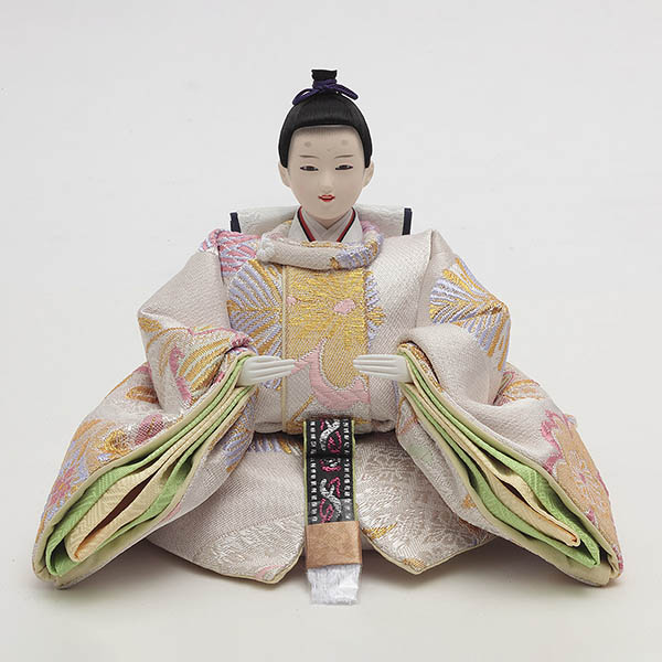 久月　 雛人形　銘木 檜 衣裳着 小芥子親王 収納親王飾り　詳細画像