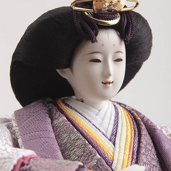 久月　 雛人形　着付 光園 銘木 屋久杉 衣裳着 柳親王 収納親王飾り　詳細画像