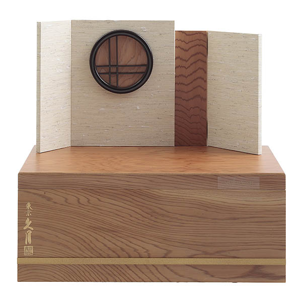 久月　 雛人形　着付 光園 銘木 屋久杉 衣裳着 柳親王 収納親王飾り　詳細画像