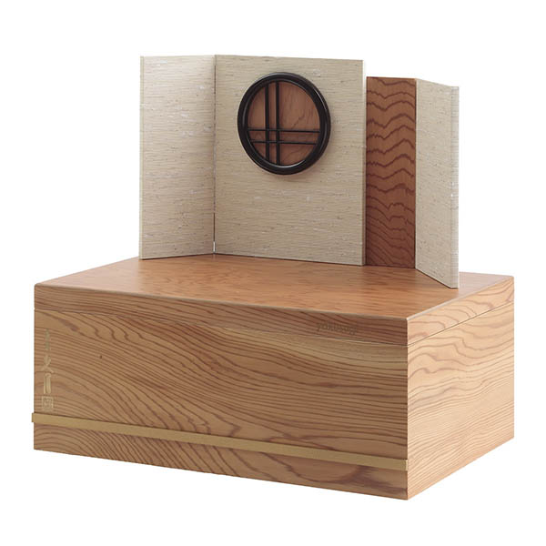 久月　 雛人形　着付 光園 銘木 屋久杉 衣裳着 柳親王 収納親王飾り　詳細画像