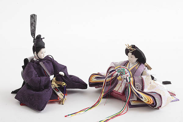 久月　 雛人形　着付 光園 銘木 屋久杉 衣裳着 柳親王 収納親王飾り　詳細画像