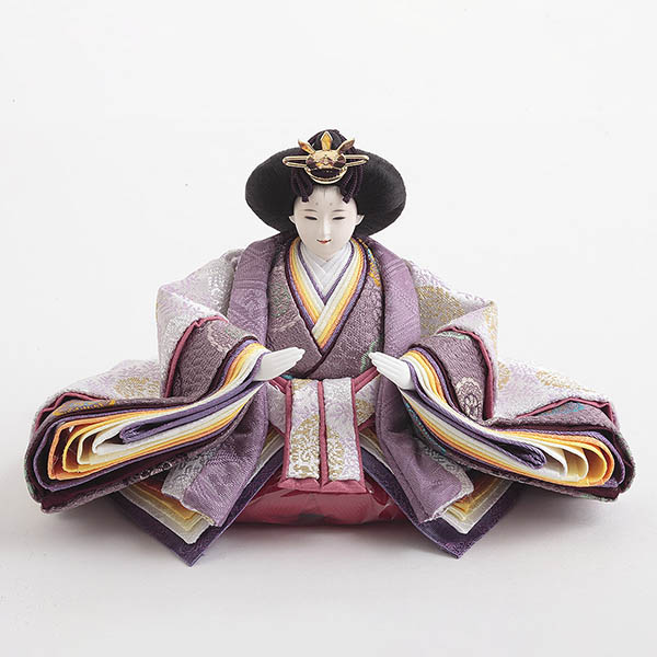 久月　 雛人形　着付 光園 銘木 屋久杉 衣裳着 柳親王 収納親王飾り　詳細画像