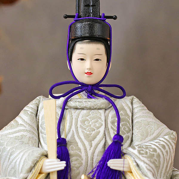 久月　 雛人形　久月 衣裳着 ケース入り 親王飾り 小芥子親王 アクリルケース飾り　詳細画像