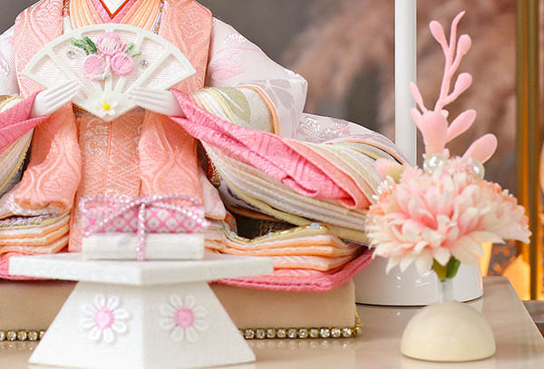 久月　 雛人形　久月 衣裳着 ケース入り 親王飾り 芥子親王 アクリルケース飾り　詳細画像