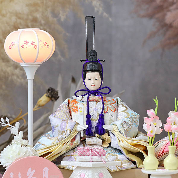 久月　 雛人形　久月 衣裳着 ケース入り 親王飾り 芥子親王 アクリルケース飾り　詳細画像