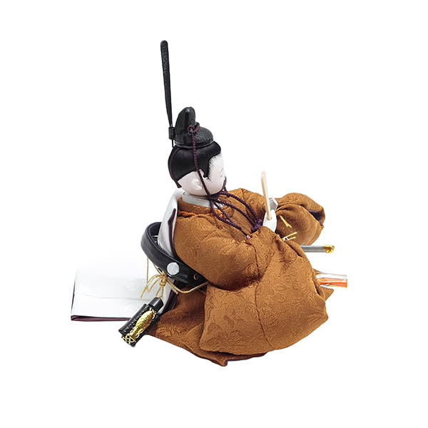 久月　 雛人形　銘木 花梨 正絹 衣裳着 小芥子親王 収納親王飾り　詳細画像