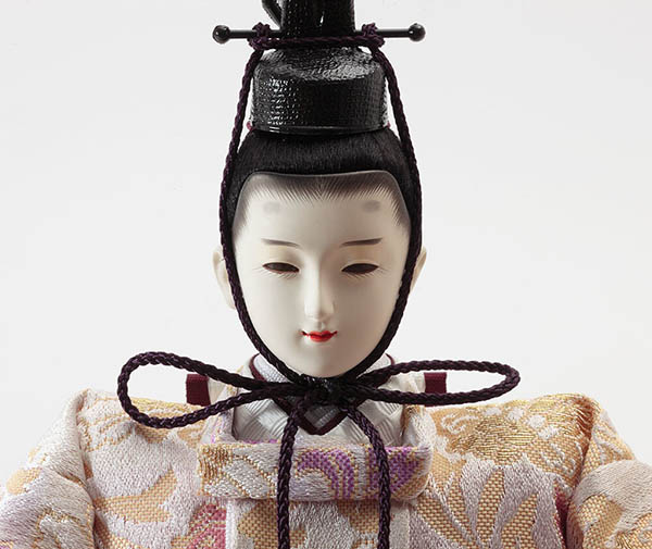 久月　 雛人形　衣裳着 ケース入り 親王飾り 芥子親王 つまみ細工 花飾り アクリルケース　詳細画像