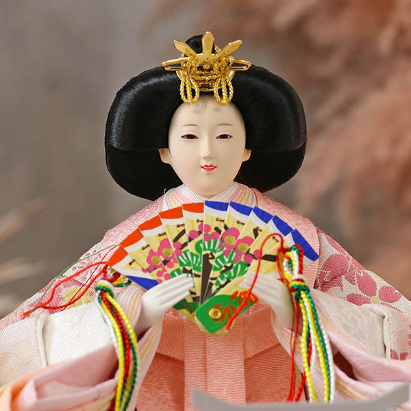 久月　 雛人形　久月 衣裳着 ケース入り 親王飾り 芥子親王 アクリルケース飾り　詳細画像