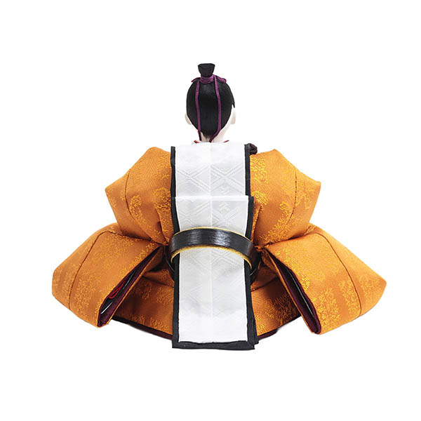 雛人形 久月 正絹有職 黄櫨染 衣裳着 芥子親王 二寸官女 棚式四段飾り 詳細画像 久月 雛人形 正絹有職 黄櫨染 衣裳着 芥子親王 二寸官女 棚式四段飾り 詳細画像