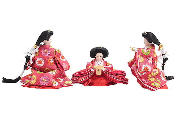 雛人形 久月 正絹有職 黄櫨染 衣裳着 芥子親王 二寸官女 棚式四段飾り 詳細画像 久月 雛人形 正絹有職 黄櫨染 衣裳着 芥子親王 二寸官女 棚式四段飾り 詳細画像