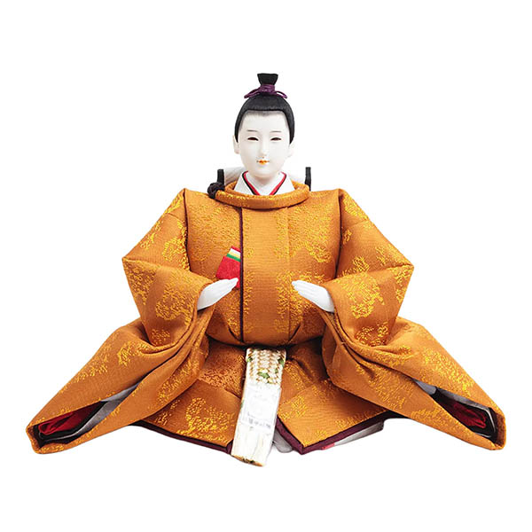 雛人形 久月 正絹有職 黄櫨染 衣裳着 芥子親王 二寸官女 棚式四段飾り 詳細画像 久月 雛人形 正絹有職 黄櫨染 衣裳着 芥子親王 二寸官女 棚式四段飾り 詳細画像