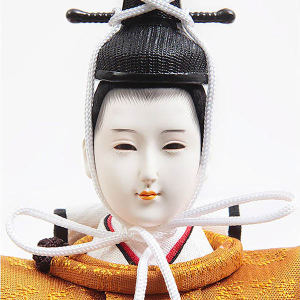 雛人形 久月 正絹有職 黄櫨染 衣裳着 芥子親王 二寸官女 棚式四段飾り 詳細画像 久月 雛人形 正絹有職 黄櫨染 衣裳着 芥子親王 二寸官女 棚式四段飾り 詳細画像