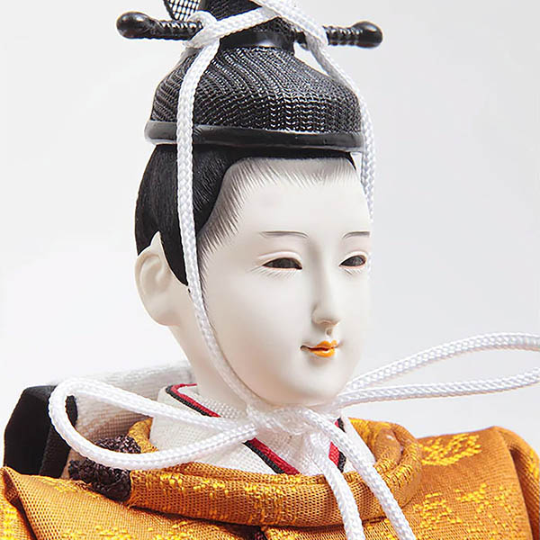 雛人形 久月 正絹有職 黄櫨染 衣裳着 芥子親王 二寸官女 棚式四段飾り 詳細画像 久月 雛人形 正絹有職 黄櫨染 衣裳着 芥子親王 二寸官女 棚式四段飾り 詳細画像