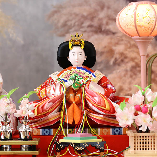 雛人形 久月 衣裳着 ケース入り 親王飾り 小三五親王 白木 木目 ガラスケース 詳細画像 久月 雛人形 衣裳着 ケース入り 親王飾り 小三五親王 白木 木目 ガラスケース 詳細画像