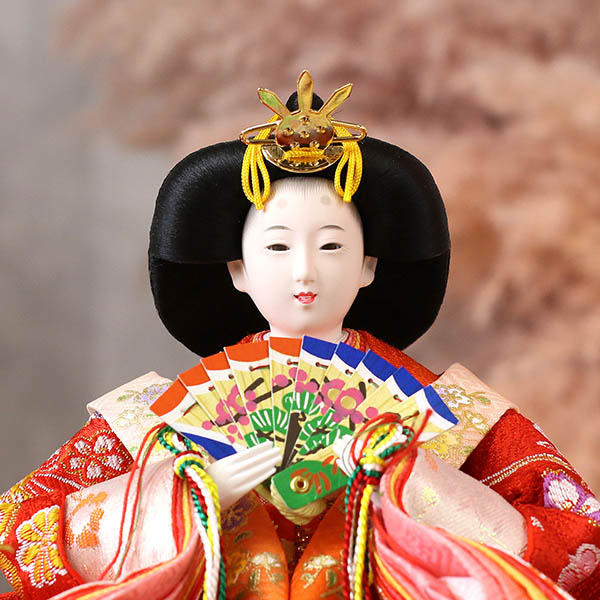 雛人形 久月 衣裳着 ケース入り 親王飾り 小三五親王 白木 木目 ガラスケース 詳細画像 久月 雛人形 衣裳着 ケース入り 親王飾り 小三五親王 白木 木目 ガラスケース 詳細画像